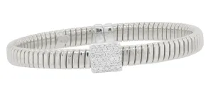 0.36CT White Diamond Bangle