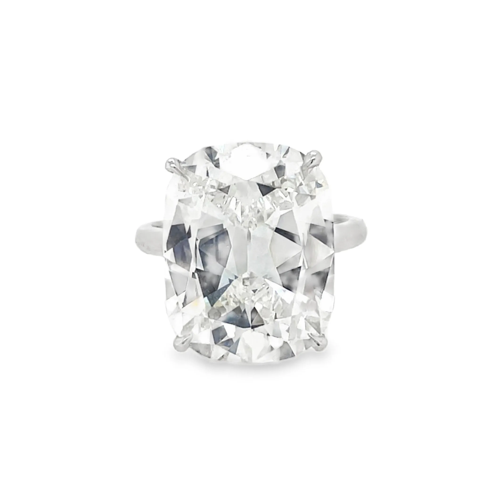 11.19CT Cushion Cut Diamond Solitaire Ring