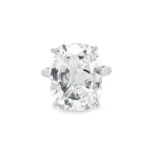 11.19CT Cushion Cut Diamond Solitaire Ring