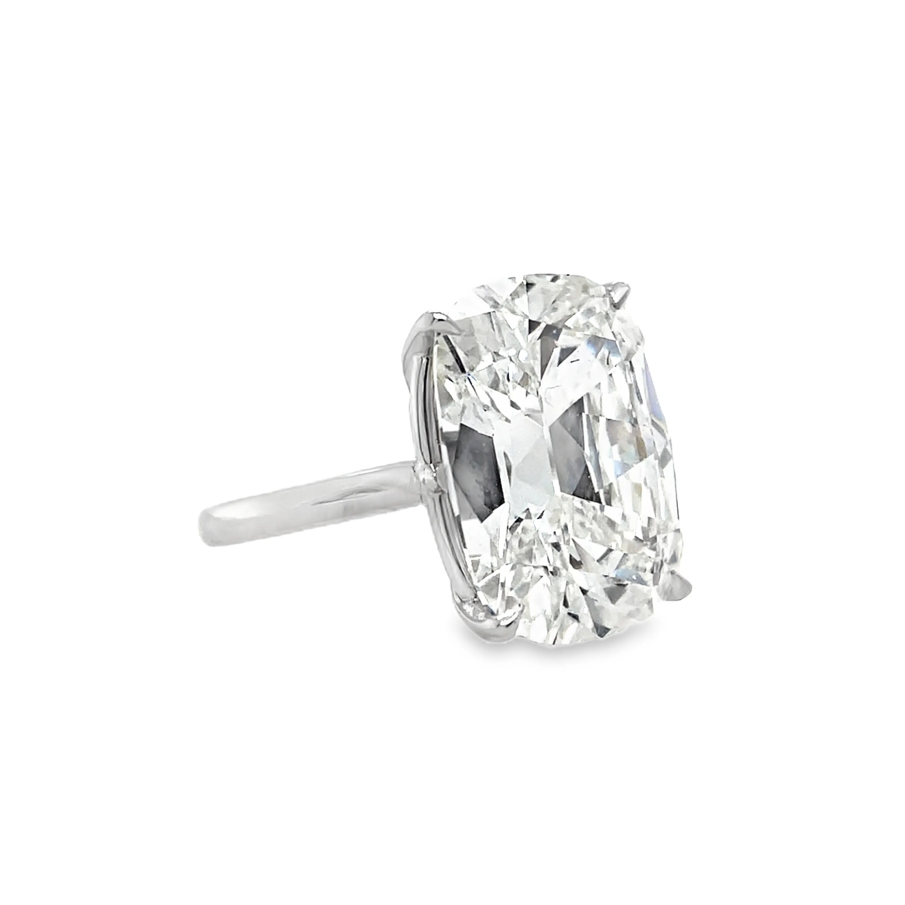 11.19CT Cushion Cut Diamond Solitaire Ring