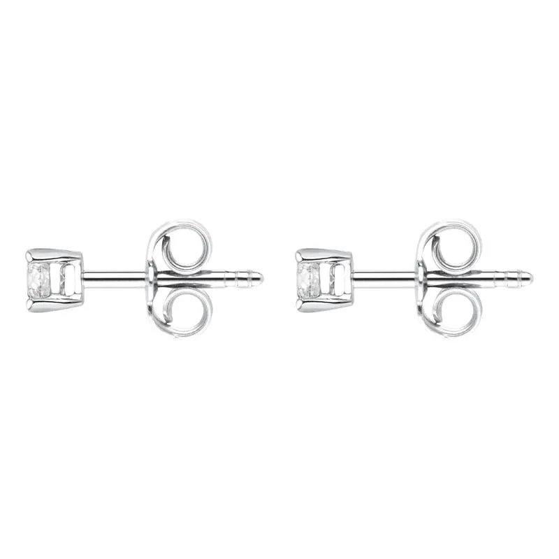 18ct White Gold 0.20ct Diamond Solitaire Stud Earrings