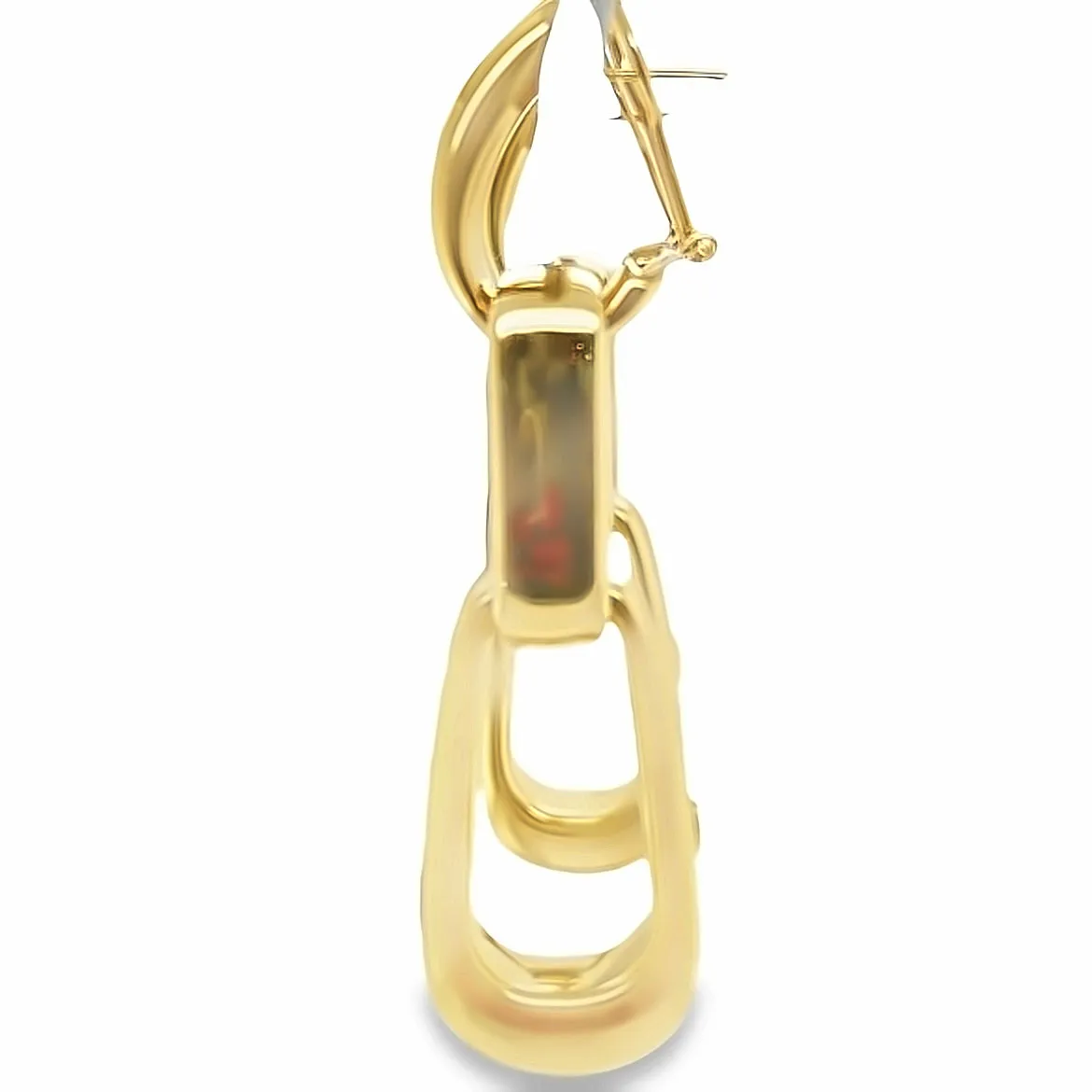 18KT Elongated Chain Earrings