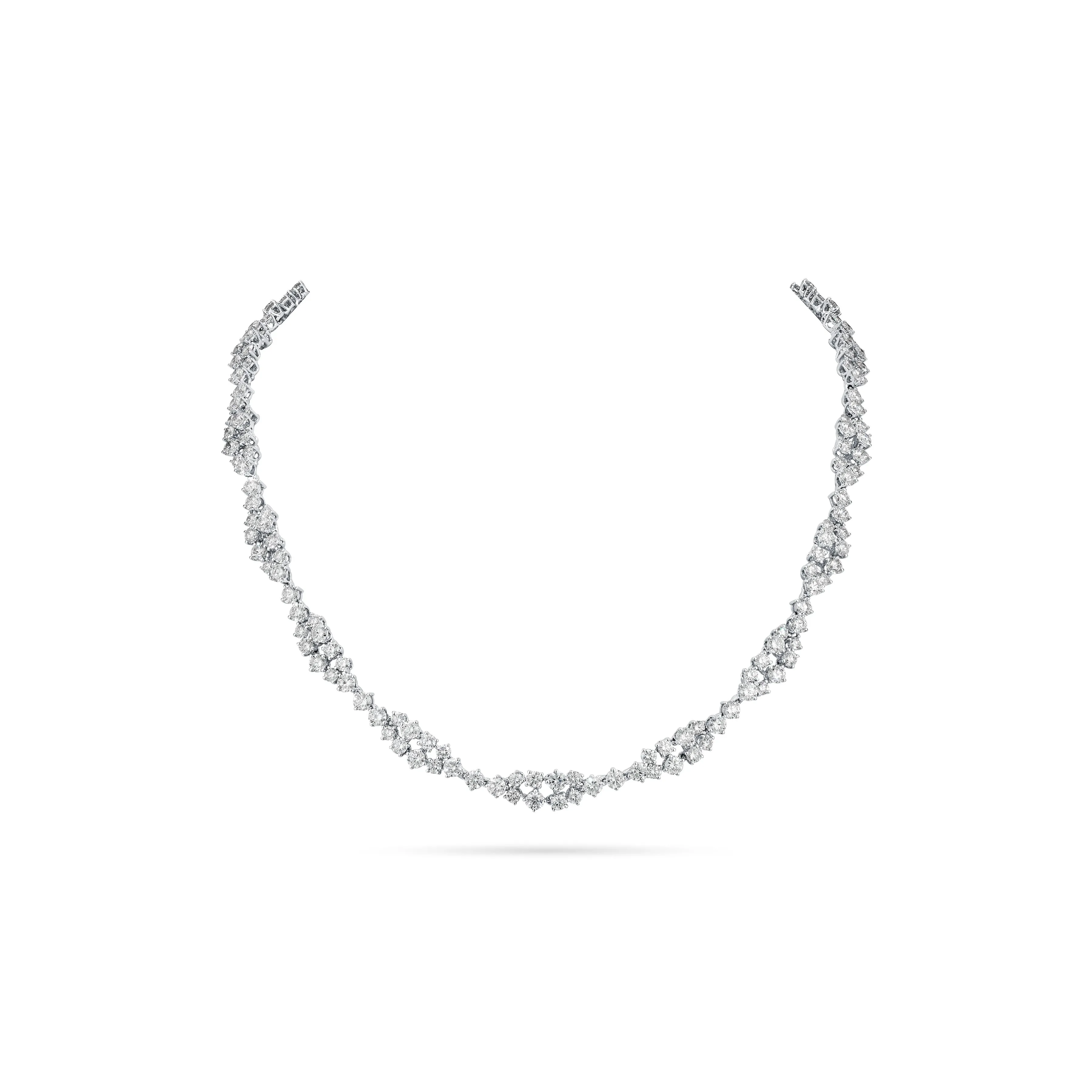 20.26CT Diamond Spiral Necklace