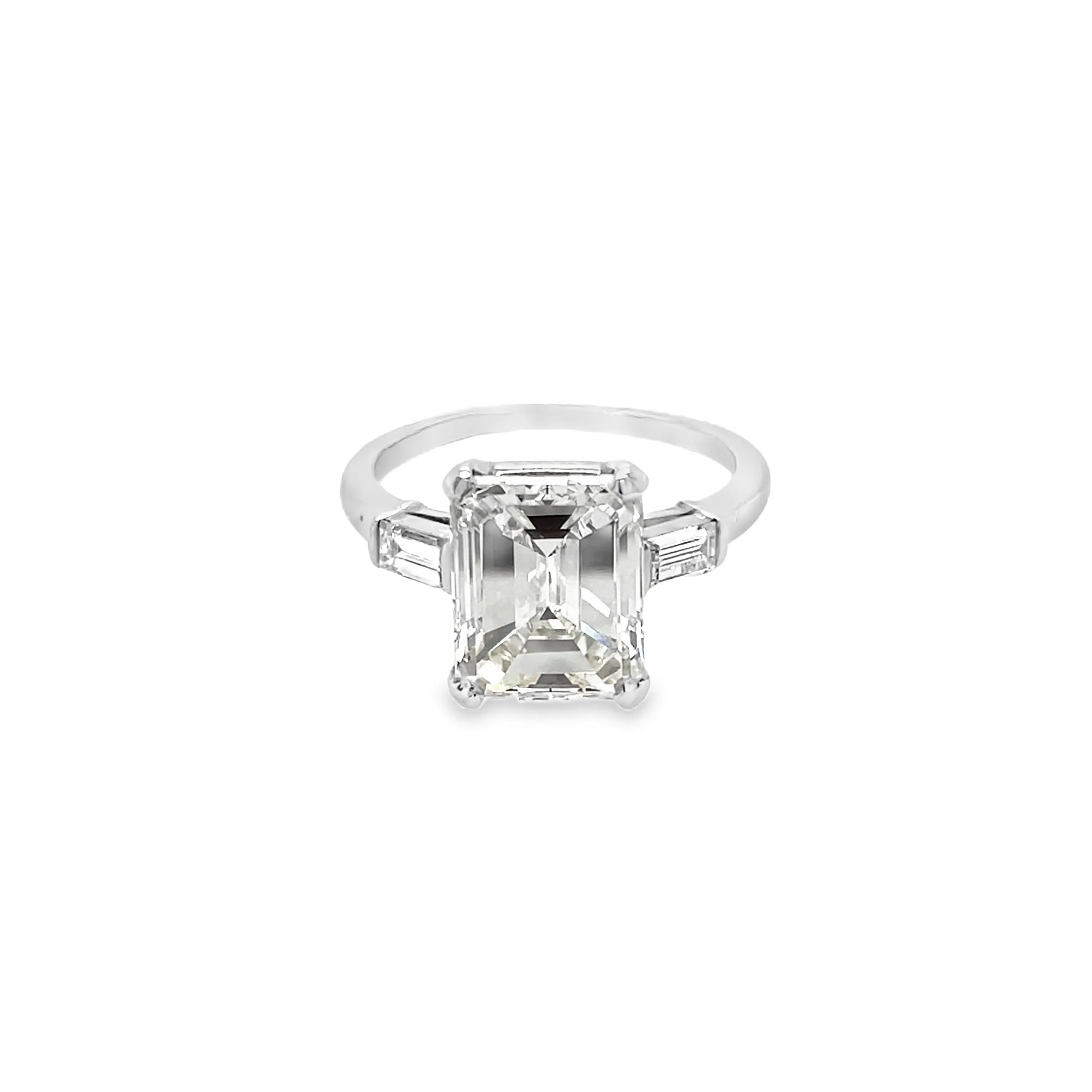 3.48CT Emerald Cut Diamond Ring