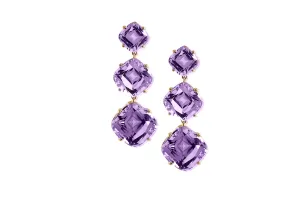 Amethyst Cushion Earrings