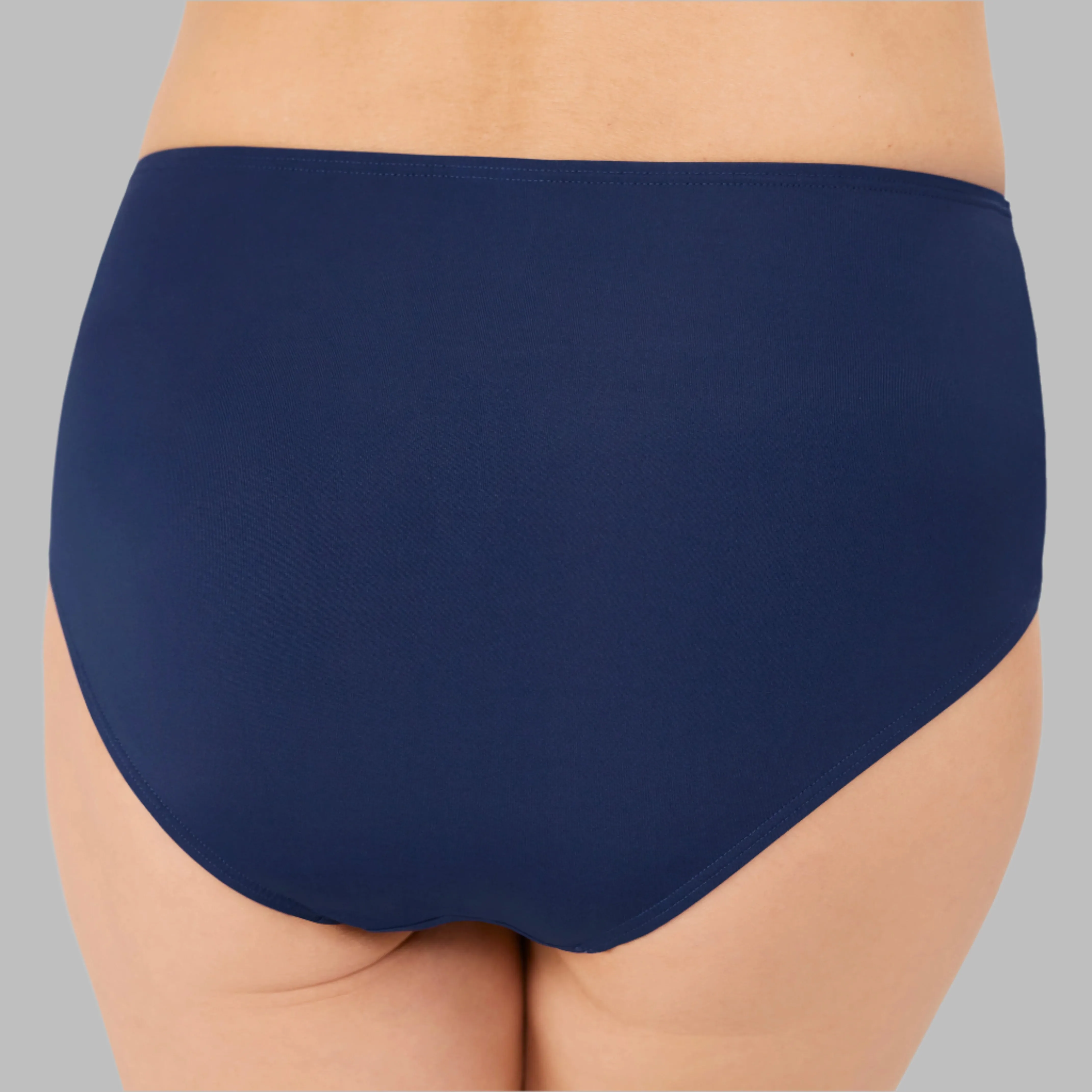 Amoena Lanzarote High Waist Brief - Indigo Blue & Amber - 71629