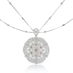 Argyle Pink Diamond Medallion Necklace