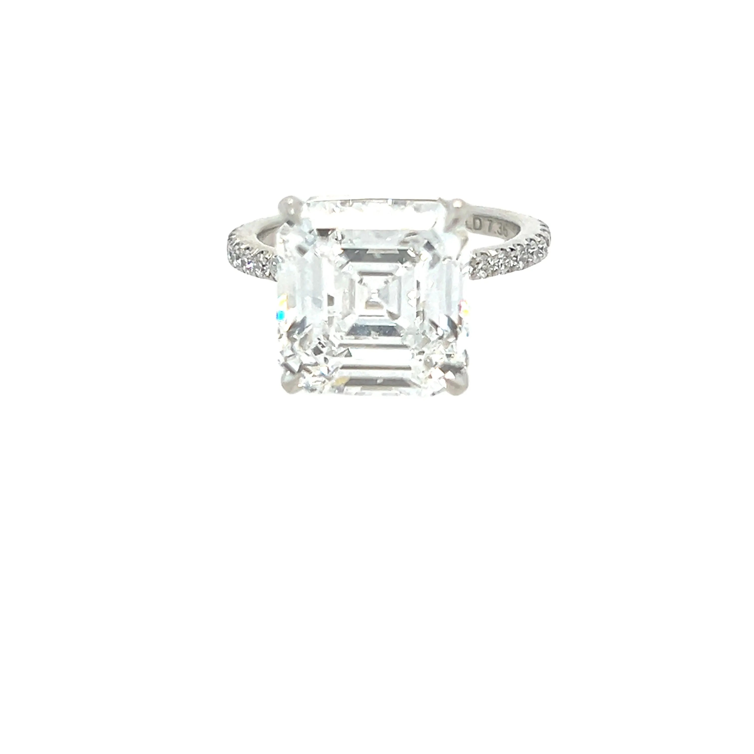 Asscher Diamond Ring