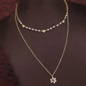 Floral Pendent Western Necklace