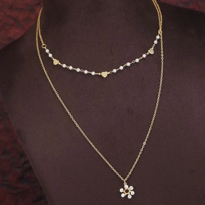 Floral Pendent Western Necklace