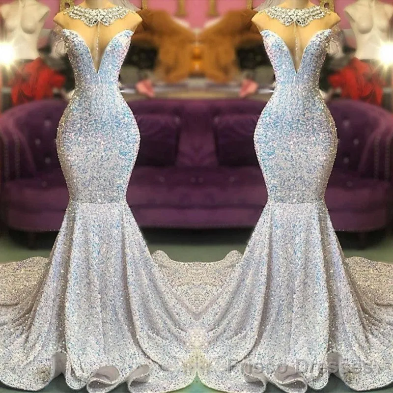 Glamorous Sequins Mermaid Long Evening Prom Dress Online