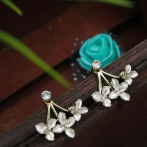 Korean Gold Plated Floral Drop Earring