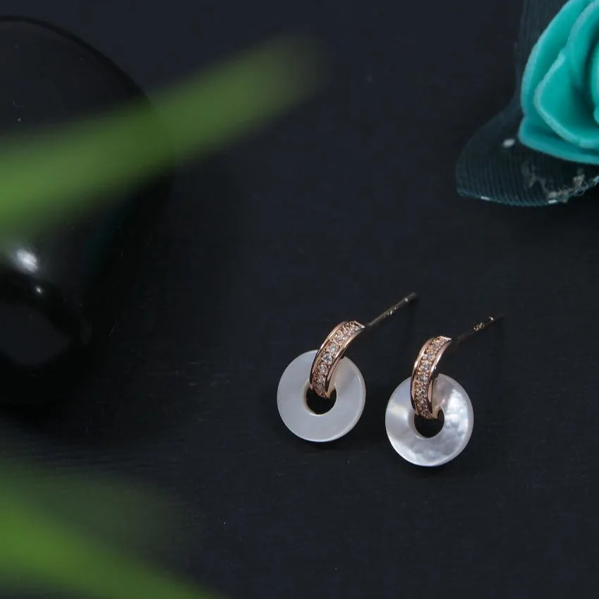 Korean Gold/Silver/Rosegold Plated Door Knocker Stud Earring