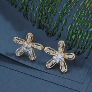 Korean Vintage Starburst Flower Earring
