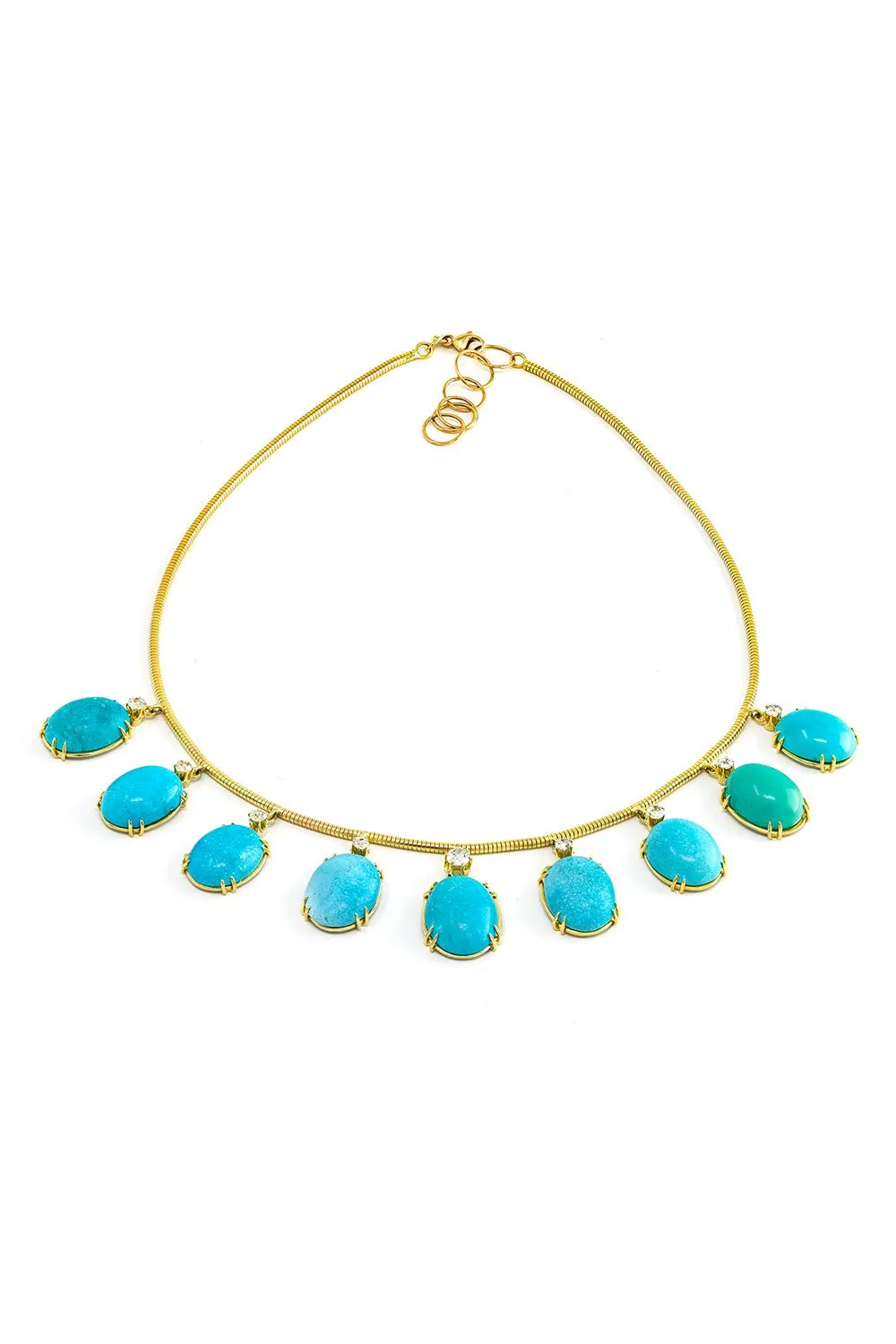 Natural Fringe Diamond Necklace