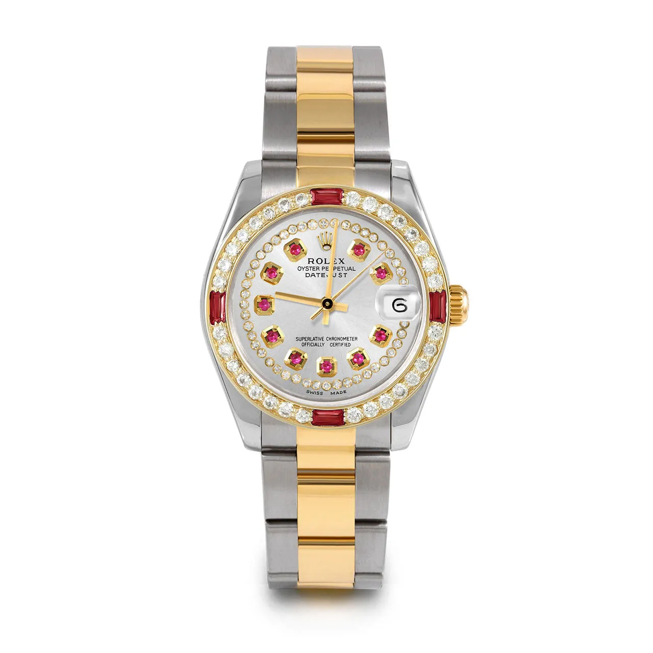 Rolex Datejust 31mm | 178273-SLV-STRR-4RBY-OYS