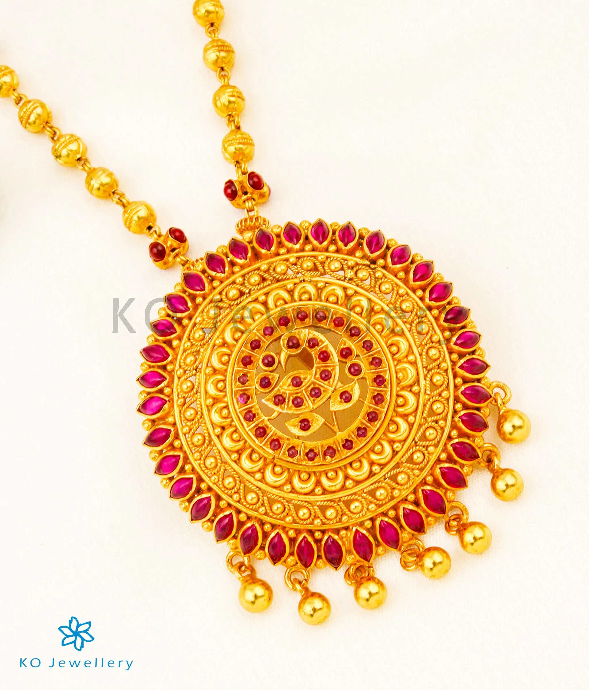 The Atman Silver Peacock Necklace