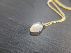 White Moonstone Pendant Necklace